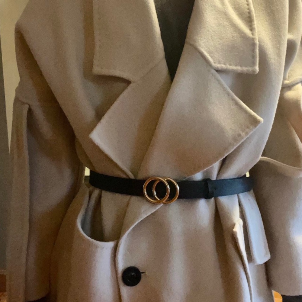 Beige wool coat